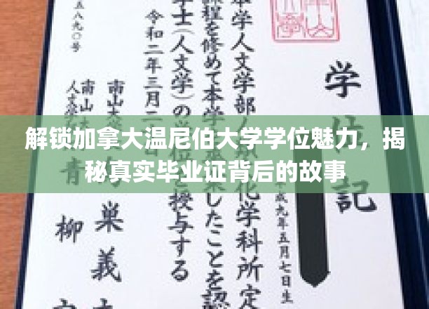 探寻温尼伯大学学位真谛，毕业证背后的不为人知传奇