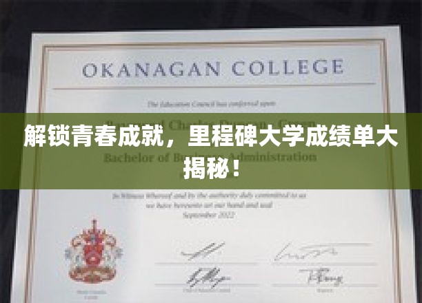 青春足迹解码，揭秘里程碑大学成绩单背后的精彩故事