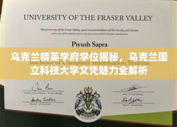 乌克兰精英学府学位揭秘，乌克兰国立科技大学文凭魅力全解析