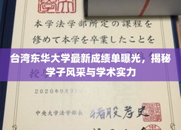 东华学子新篇章，台东华大学成绩单彰显非凡实力与风采