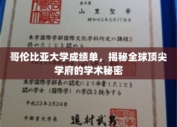 探寻哥大成绩单，解码世界一流大学的学术魅力