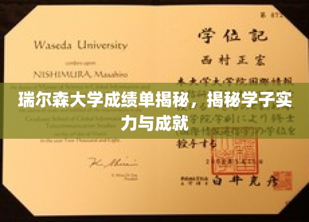 瑞尔森大学学霸档案，揭秘学子卓越实力与辉煌成就