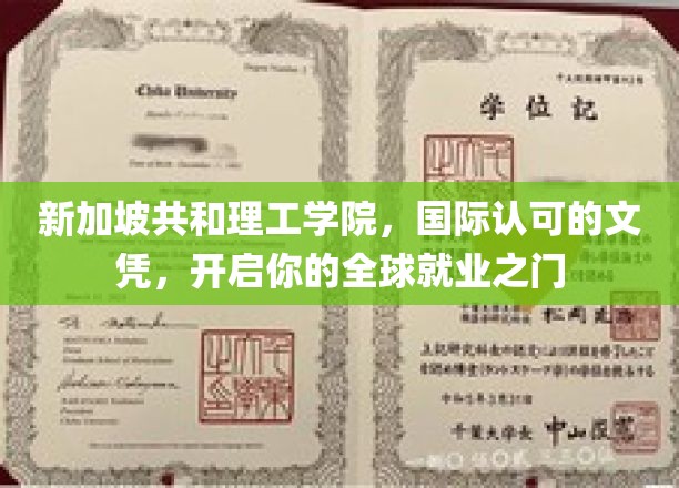 新加坡共和理工学院，国际认可的文凭，开启你的全球职业之门