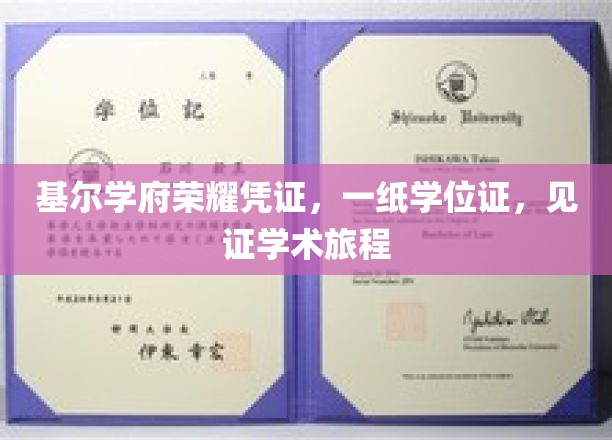 学位荣耀之路，基尔学府的学术里程碑证书揭晓
