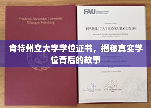 肯特州立大学学位证书，揭示学位背后的真实故事