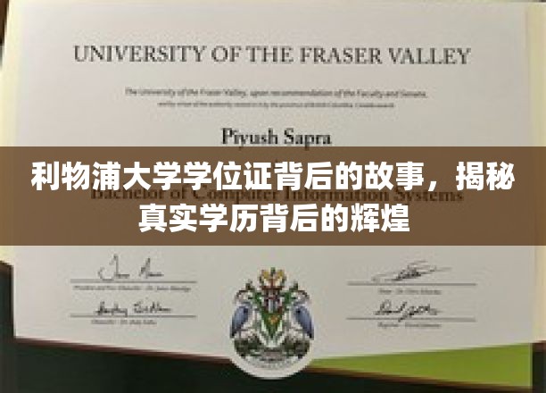 探寻利物浦大学学位证的传奇历程，揭秘学历背后的荣耀与成就