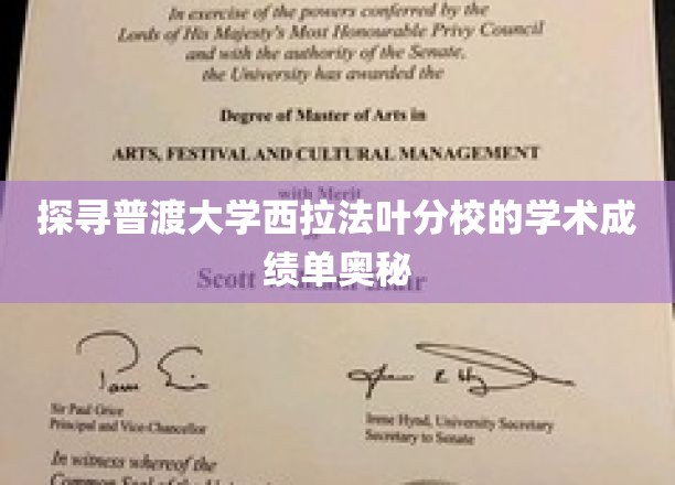 解码普渡西拉法叶分校成绩单背后的智慧密码