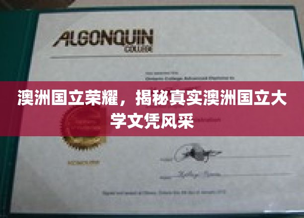 澳洲国立荣耀，揭秘真实澳洲国立大学文凭风采
