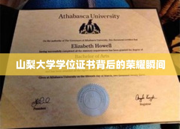 山梨大学学位证书背后的辉煌瞬间