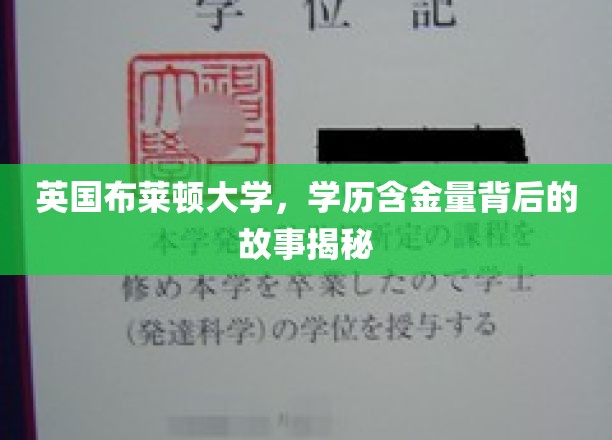 英国布莱顿大学，学历含金量背后的故事揭秘