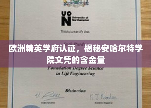 德国精英教育认证，安哈尔特学院学位价值一探究竟