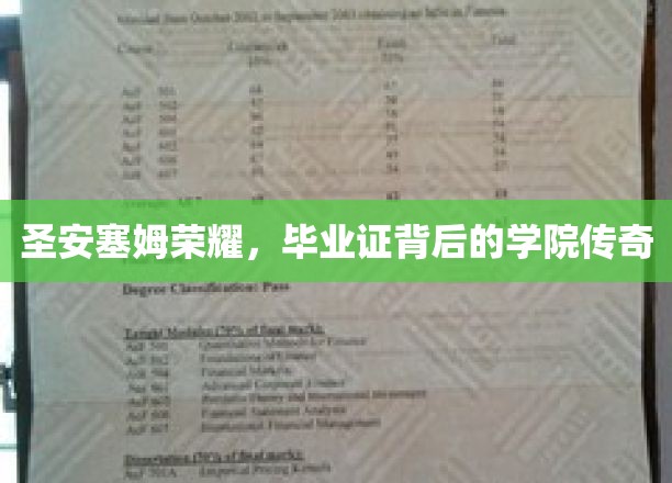 圣安塞姆荣耀，毕业证背后的学院传奇