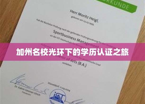 加州名校光环下的学历认证之旅