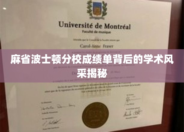 麻省波士顿分校成绩单背后的学术风采揭秘