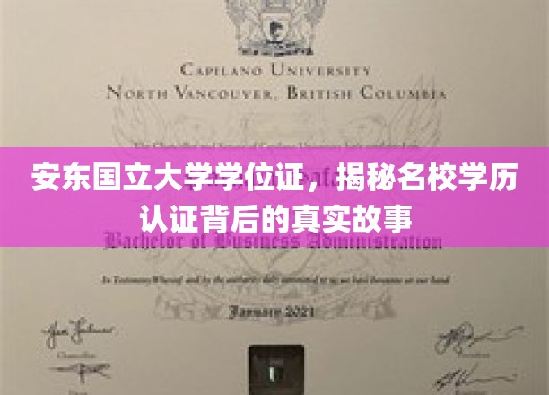 安东国立大学学位证书，揭秘名校学历认证背后的真实故事