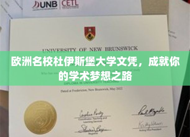 解锁欧洲学术殿堂，杜伊斯堡大学文凭助你成就梦想人生