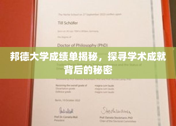 邦德大学成绩单揭秘，一探学术成就背后的奥秘