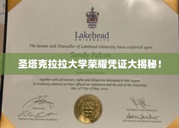圣塔克拉拉大学神秘荣耀证书背后的传奇揭秘！