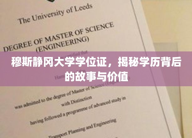 穆斯静冈大学学位证书，探寻学历背后的故事与价值