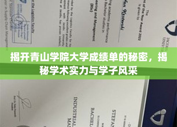 揭开青山学院大学成绩单的秘密，领略学术实力与学子风采