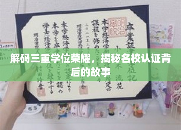 三重学位光环揭秘，名校认证背后的非凡历程
