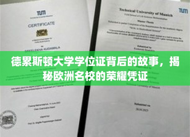 德累斯顿大学学位证，探寻欧洲名校荣耀背后的传奇凭证