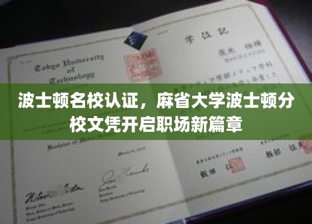 波士顿名校认证，麻省大学波士顿分校文凭开启职场新篇章