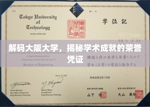 解码大阪大学，揭秘学术成就的荣誉凭证