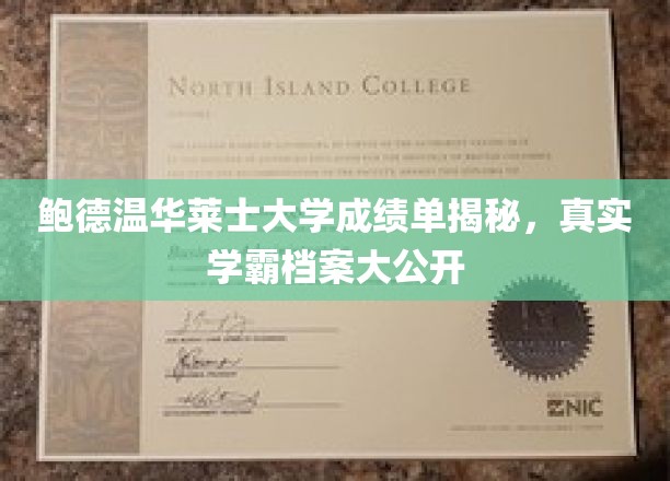 鲍德温华莱士大学成绩单揭秘，真实学霸档案大公开