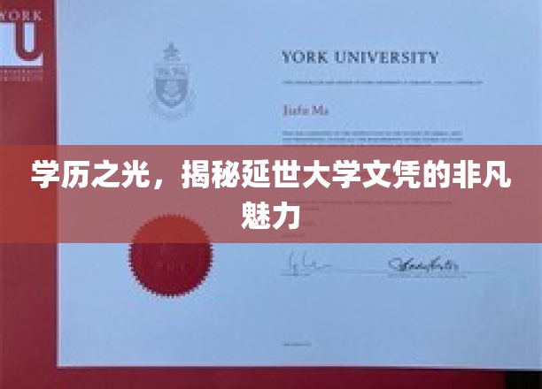 延世大学文凭背后的璀璨光环，一探究竟的学术传奇