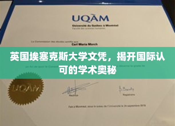 英国埃塞克斯大学文凭,揭开国际认可的学术奥秘