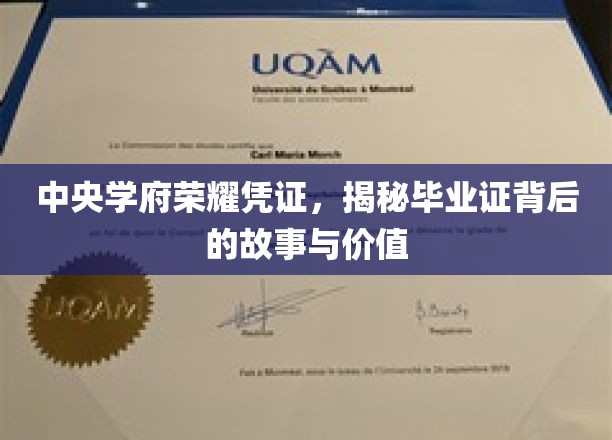 解码学府荣光，毕业证背后的传奇与价值探寻