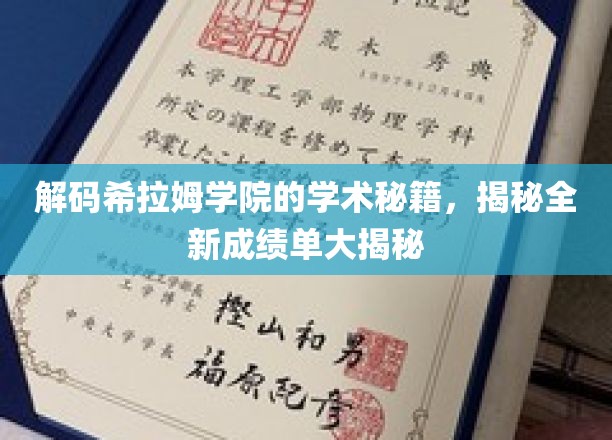解锁希拉姆学院学霸秘笈，一窥全新成绩单的奥秘世界