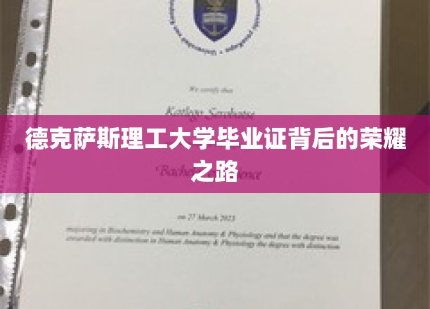 德克萨斯理工大学毕业证，见证荣耀与汗水交织的求学历程