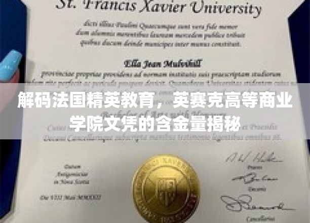 法国精英教育精髓探秘，英赛克商校文凭的非凡价值解析