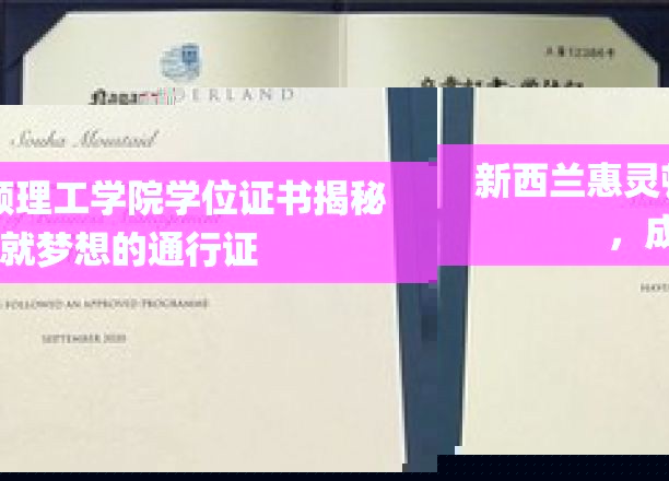 探索新西兰惠灵顿理工学院学位证书，开启职场梦想的钥匙
