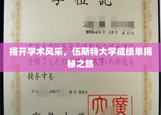 探索伍斯特大学卓越成就，一纸成绩单背后的学术传奇