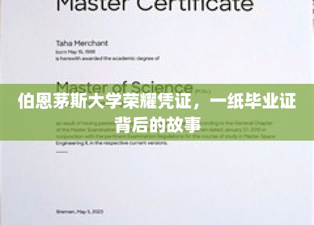 伯恩茅斯荣耀见证，毕业证书背后的传奇历程