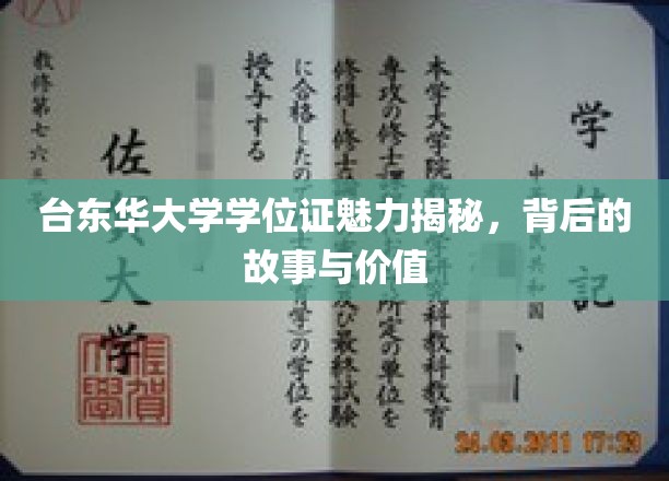 台湾东华大学学位证魅力揭秘，背后的故事与价值