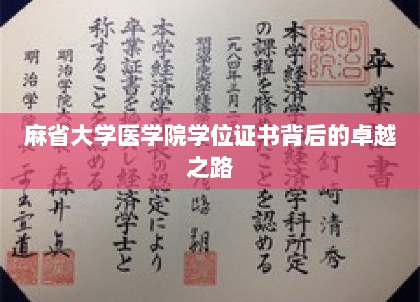 麻省大学医学院学位证书背后的卓越之路