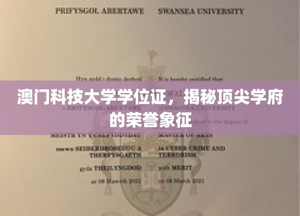 澳门科技大学学位证，解锁精英教育的荣耀凭证