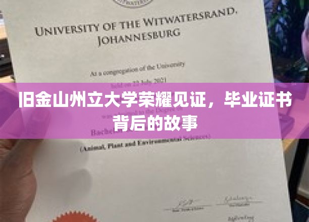 金榜题名背后的传奇，旧金山州立大学毕业证书的荣耀历程