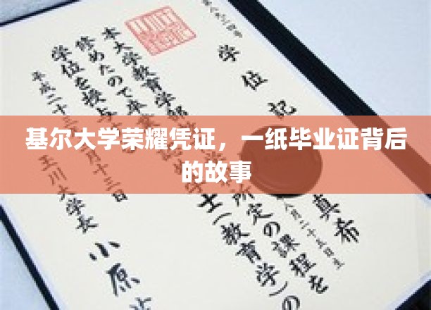 基尔大学荣耀凭证，一纸毕业证背后的故事
