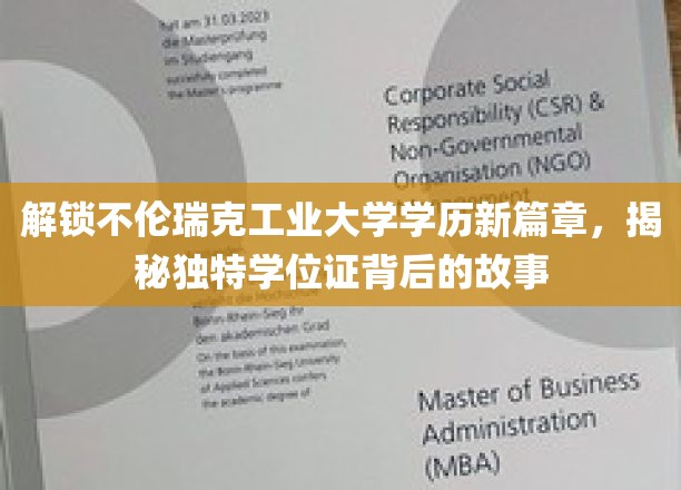 开启不伦瑞克工业大学学历新篇章，一探究竟独特学位证背后的故事