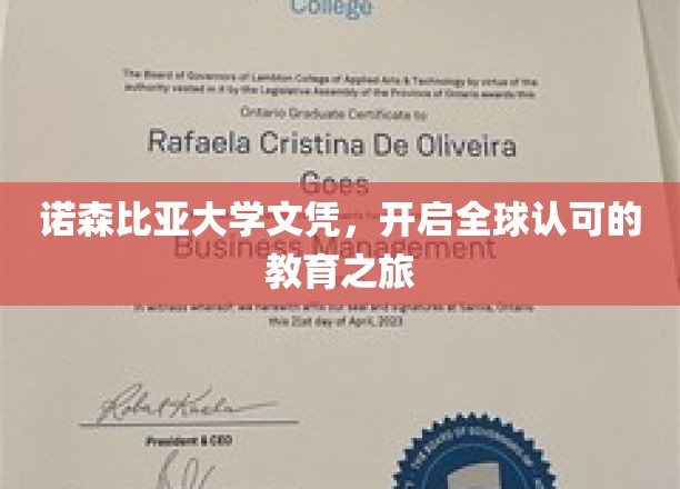 诺森比亚荣耀，全球通行证的学历之旅