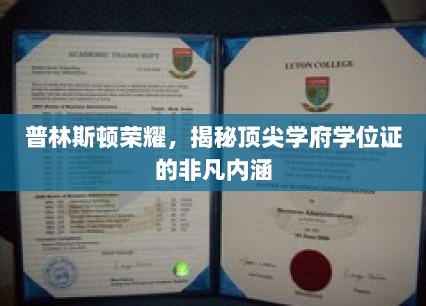 解码普林斯顿荣耀，一纸学位证背后的非凡故事
