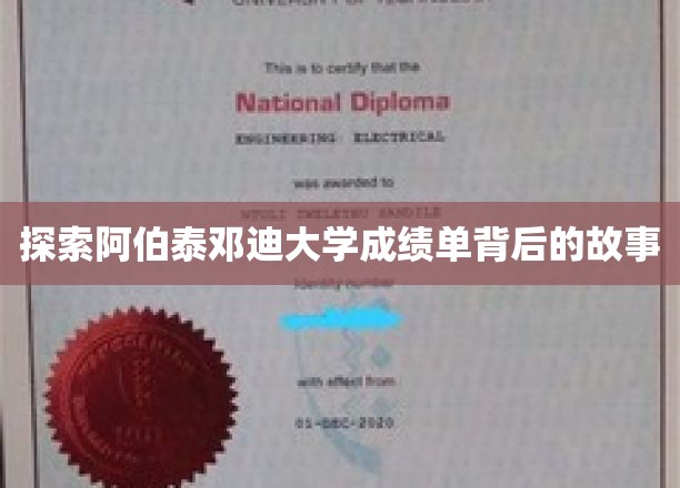 揭开阿伯泰邓迪大学成绩单的神秘面纱
