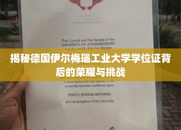 解码德国伊尔梅瑙工业大学学位证的传奇之路