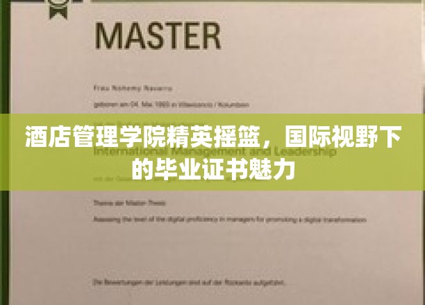酒店管理精英的国际化通行证，酒店管理学院毕业证书的全球吸引力