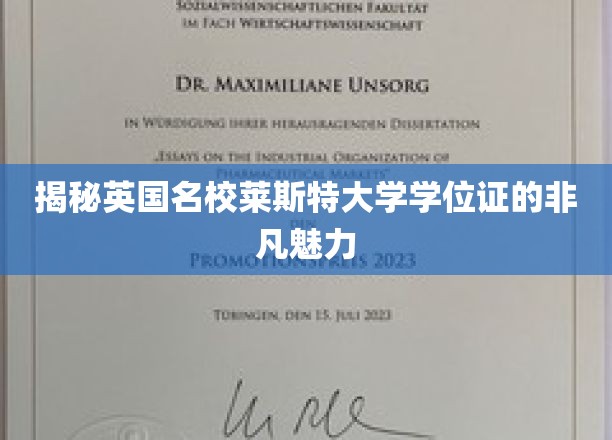 探寻莱斯特大学学位证的独特风采与价值